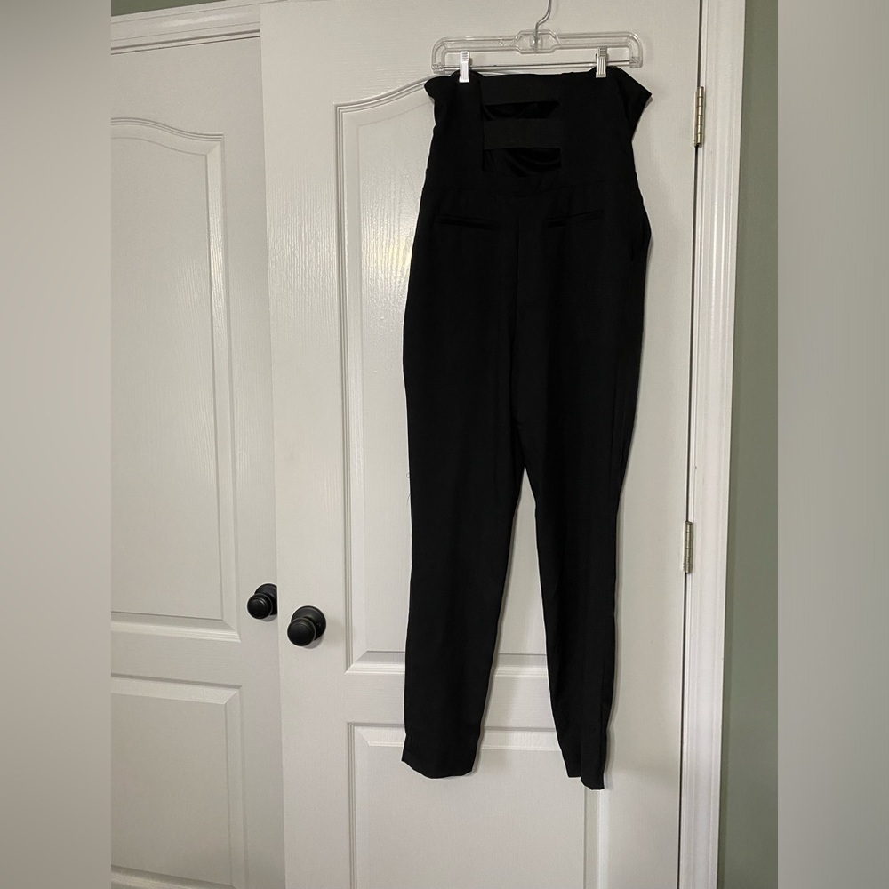 Forever 21 Strapless Jumpsuit Black Womens Size L